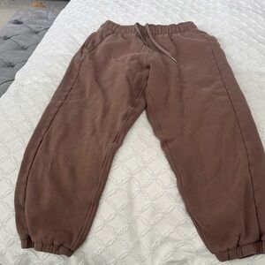 lululemon athletica Kids Brown Drawstring Jogger Sweatpants